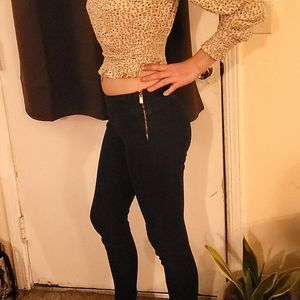 In Denim Los Angeles Small capris, side zip